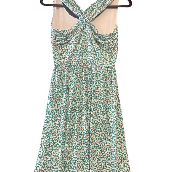 Kaileigh Stitch Fix Tasha Knit Dress Sleeveless Stretch Floral Green Small - Picture 5 of 9